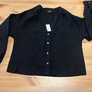 New Banana Republic Black Blouse size XS women